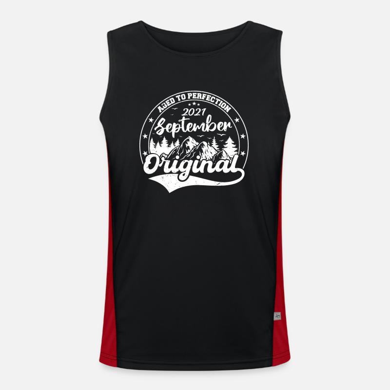 Legendary since September 2021 Birthday Gift Men's Functional Contrast Tank Top 