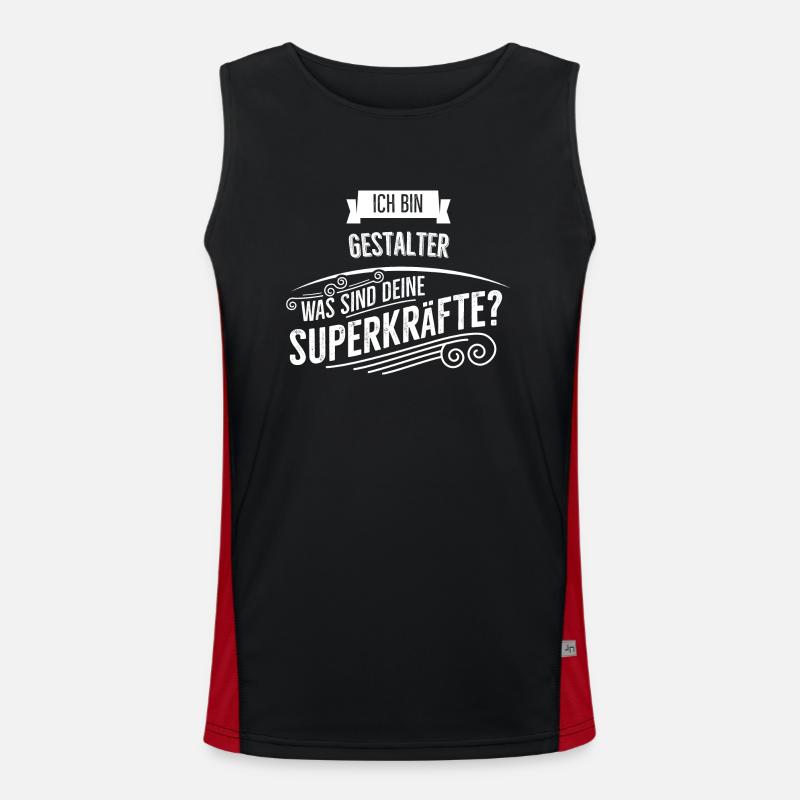 Gestalter Funktionelles Kontrast-Tank Top für Männer 