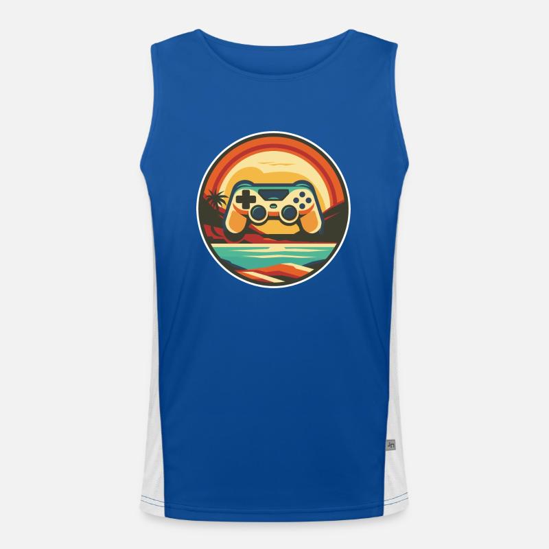 Games Illustration Funktionelles Kontrast-Tank Top für Männer 