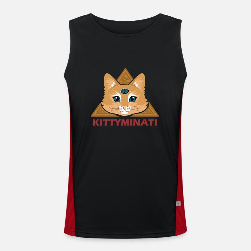 Kittyminati Funktionelles Kontrast-Tank Top für Männer 