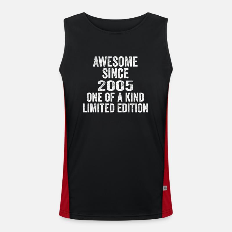 Awesome Since 2005 One Of A Kind 2005 Gift Funktionelles Kontrast-Tank Top für Männer 