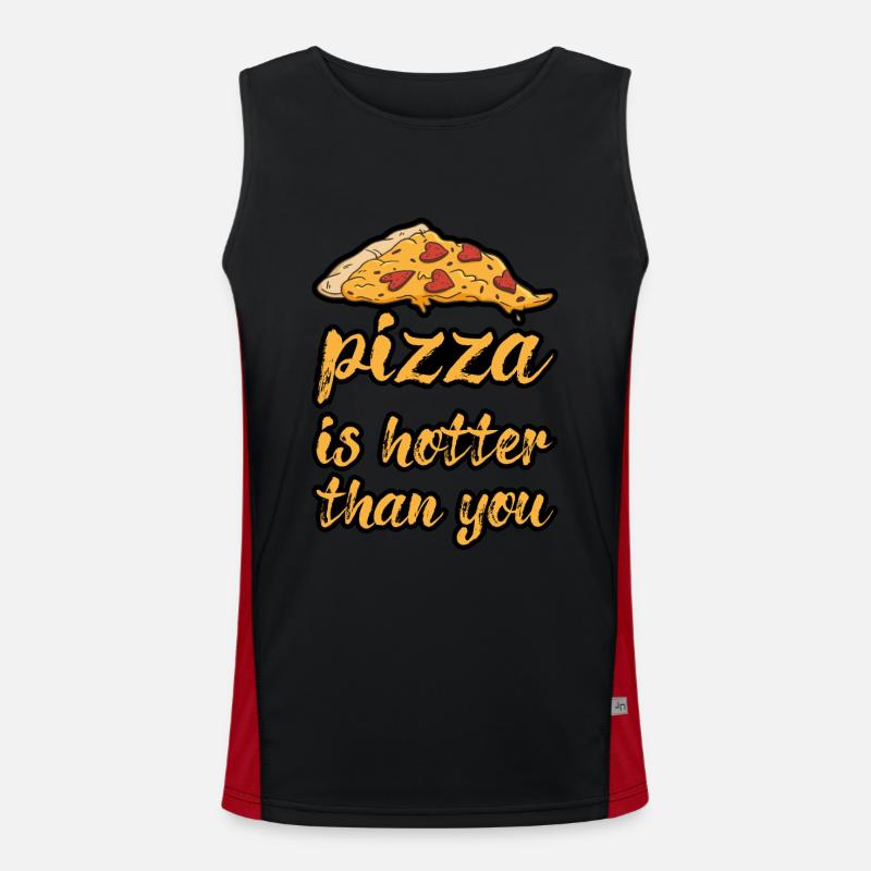 Pizza Canotta sportiva da uomo in contrasto cromatico 