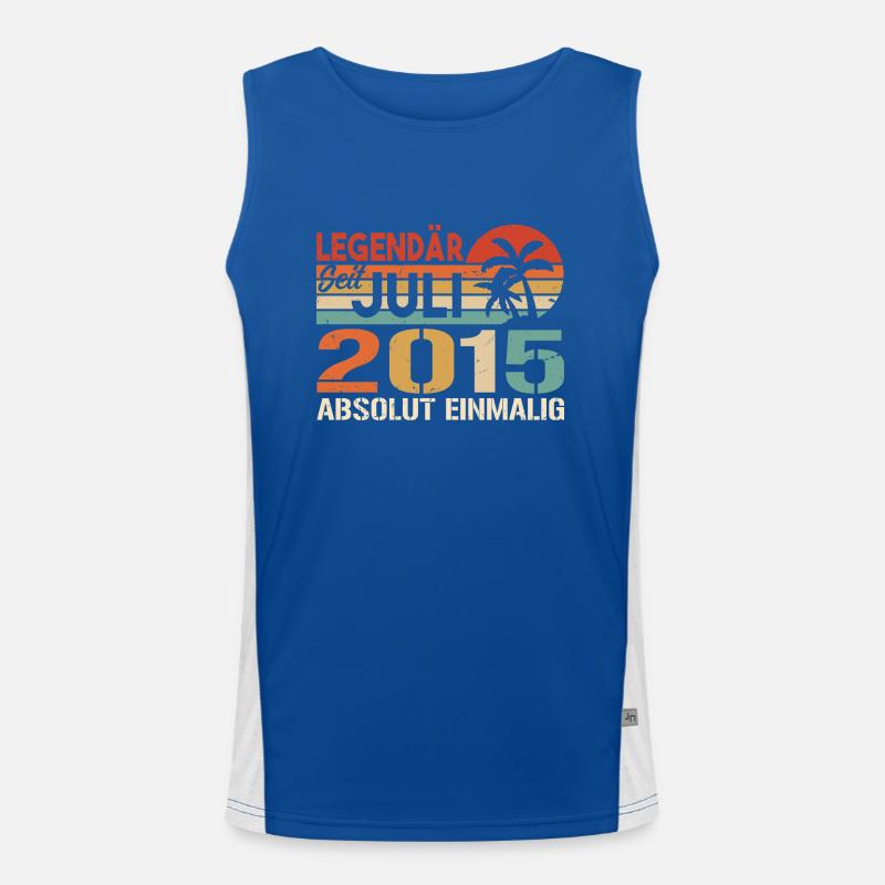 2015 Juli Geboren im Juli 2015 Funktionelles Kontrast-Tank Top für Männer 