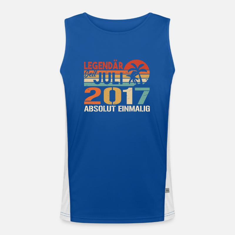 2017 Juli Geboren im Juli 2017 Funktionelles Kontrast-Tank Top für Männer 