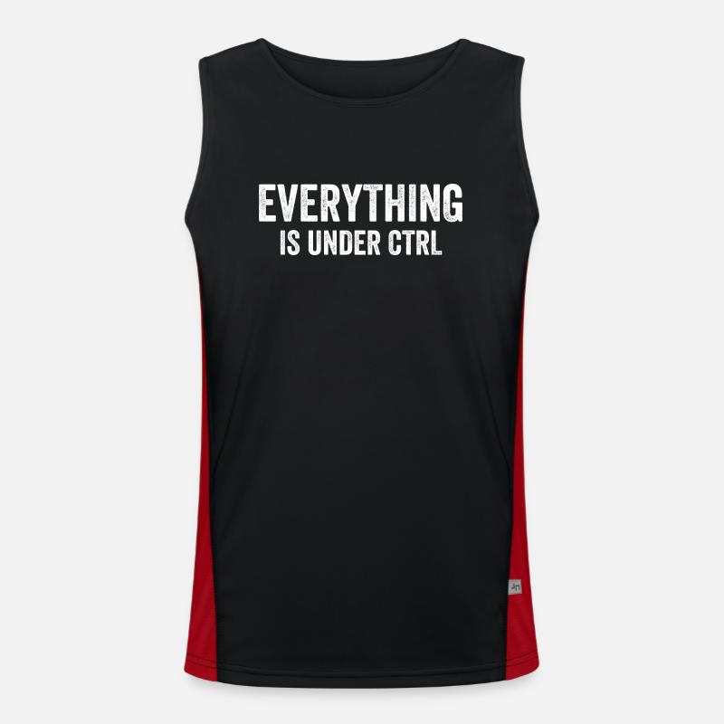 Everything Is Under CTRL Men's Functional Contrast Tank Top 