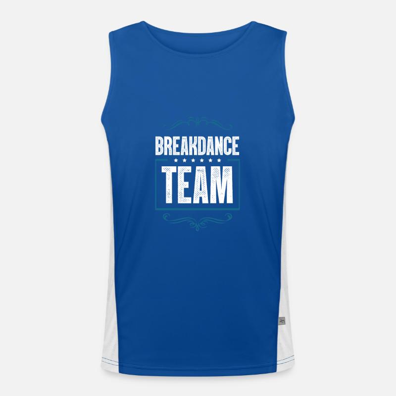 Breakdance Crew Funktionelles Kontrast-Tank Top für Männer 