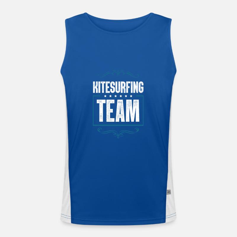 Kitesurfing Team Men's Functional Contrast Tank Top 