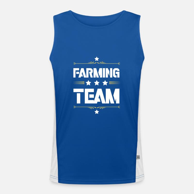Farming Team Funktionelles Kontrast-Tank Top für Männer 