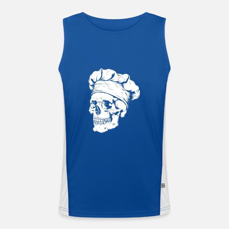 Chef Skull Men's Functional Contrast Tank Top 
