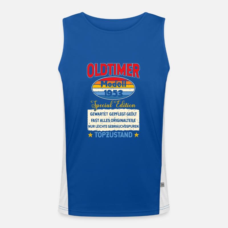 Oldtimer Modell 1953 Special Edition T-Shirt Funktionelles Kontrast-Tank Top für Männer 