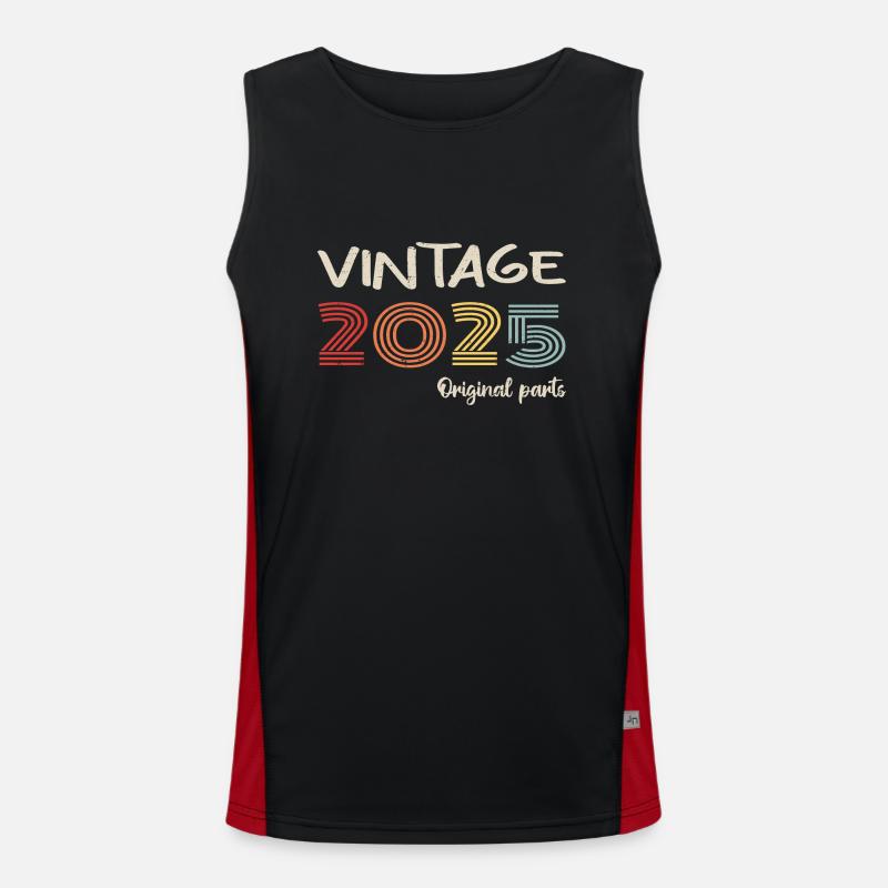 Original 2025 Vintage | Geburtstagsgeschenk 2025 Funktionelles Kontrast-Tank Top für Männer 