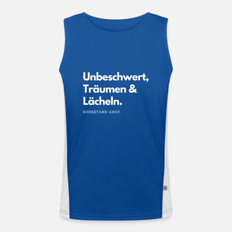 Rentner im Ruhestand Funktionelles Kontrast-Tank Top für Männer 