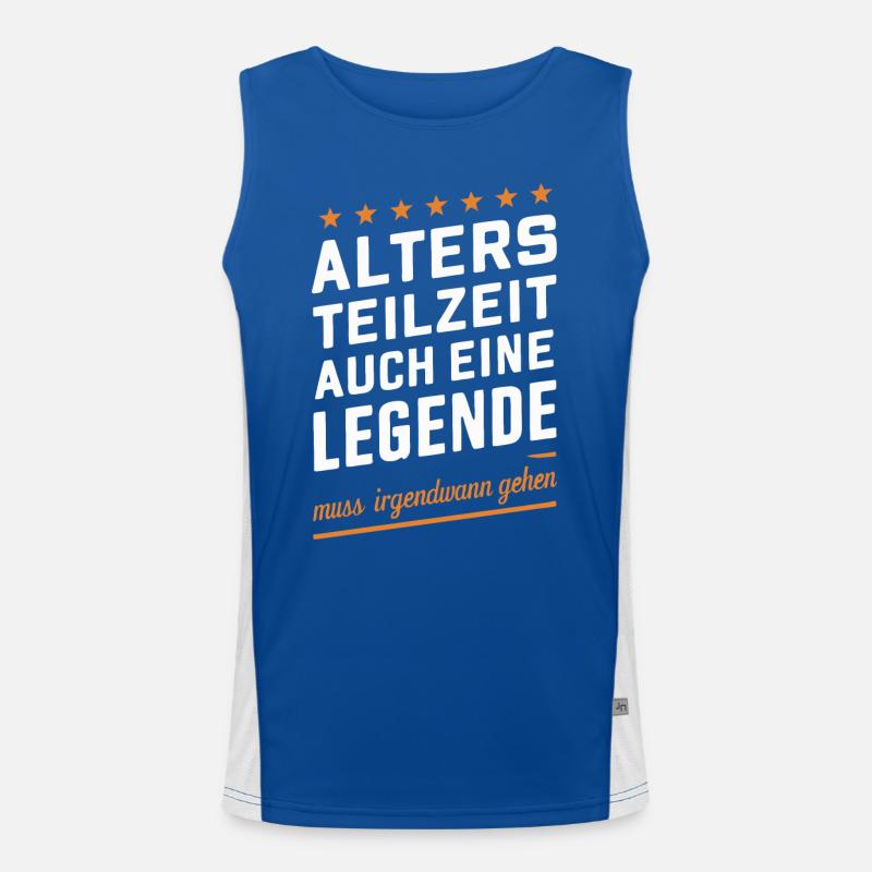 Partial retirement ATZ Men's Functional Contrast Tank Top 