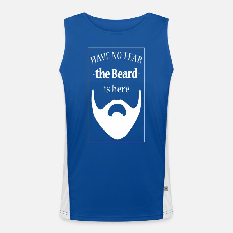Der Mann mit Bart ist hier Funktionelles Kontrast-Tank Top für Männer 