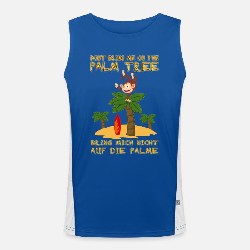Don’t bring me on the palm tree. Mettre sur les nerfs Débardeur respirant contrasté Homme 