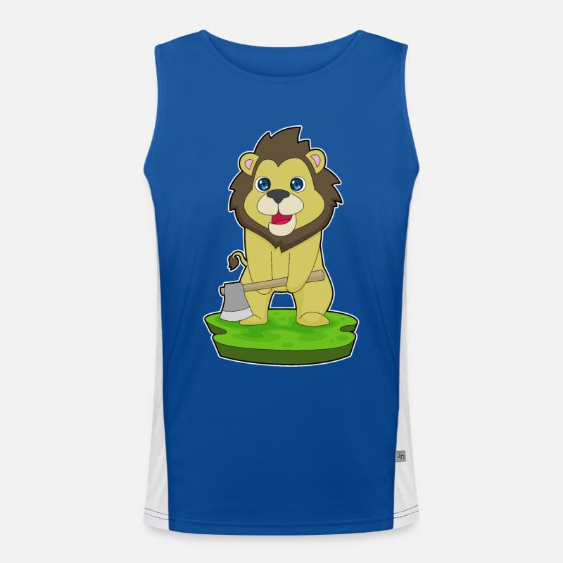 Hache de bûcheron lion Débardeur respirant contrasté Homme 