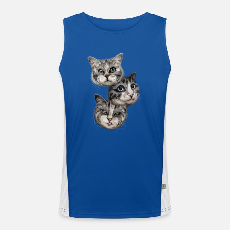 KÜSSE Funktionelles Kontrast-Tank Top für Männer 