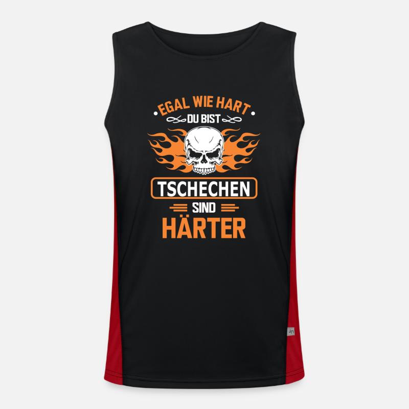 TSCHECHEN Funktionelles Kontrast-Tank Top für Männer 