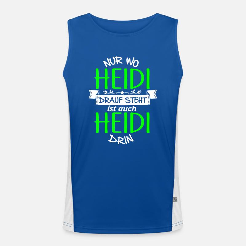 HEIDI die Echte Funktionelles Kontrast-Tank Top für Männer 