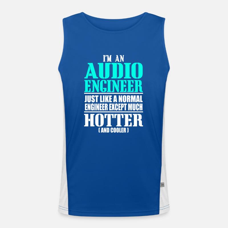 Tontechniker, Techniker Funktionelles Kontrast-Tank Top für Männer 