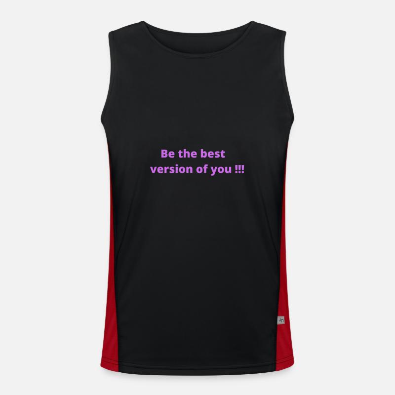 Sei die beste Version von dir Funktionelles Kontrast-Tank Top für Männer 