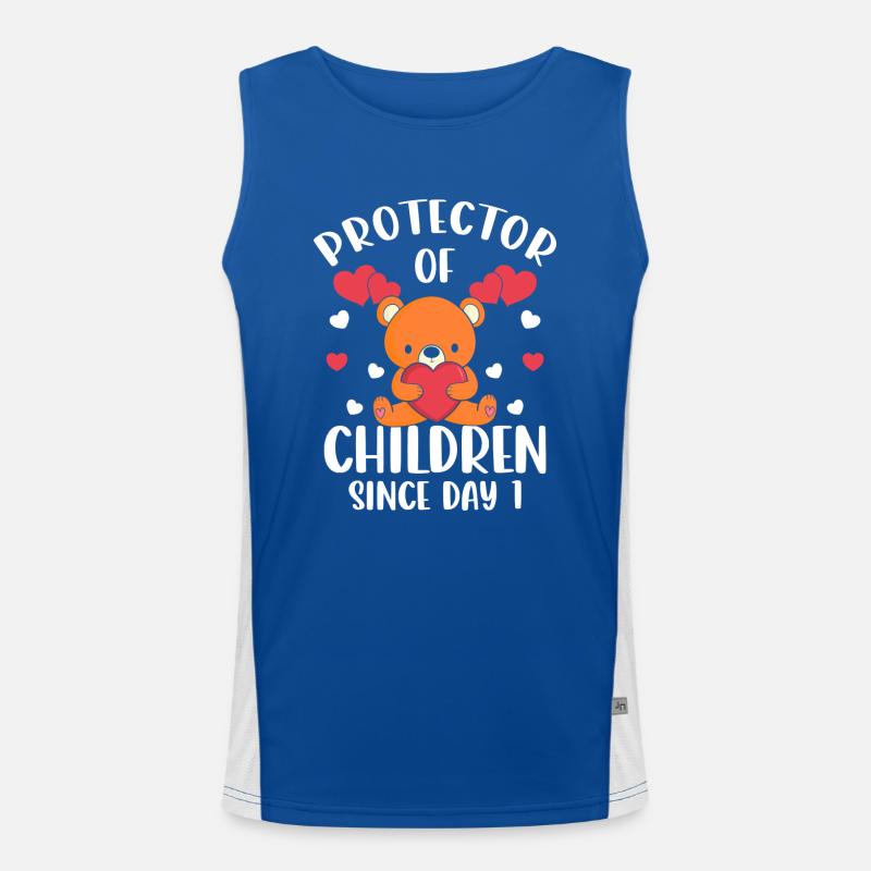 Teddy Offspring Protector Men's Functional Contrast Tank Top 
