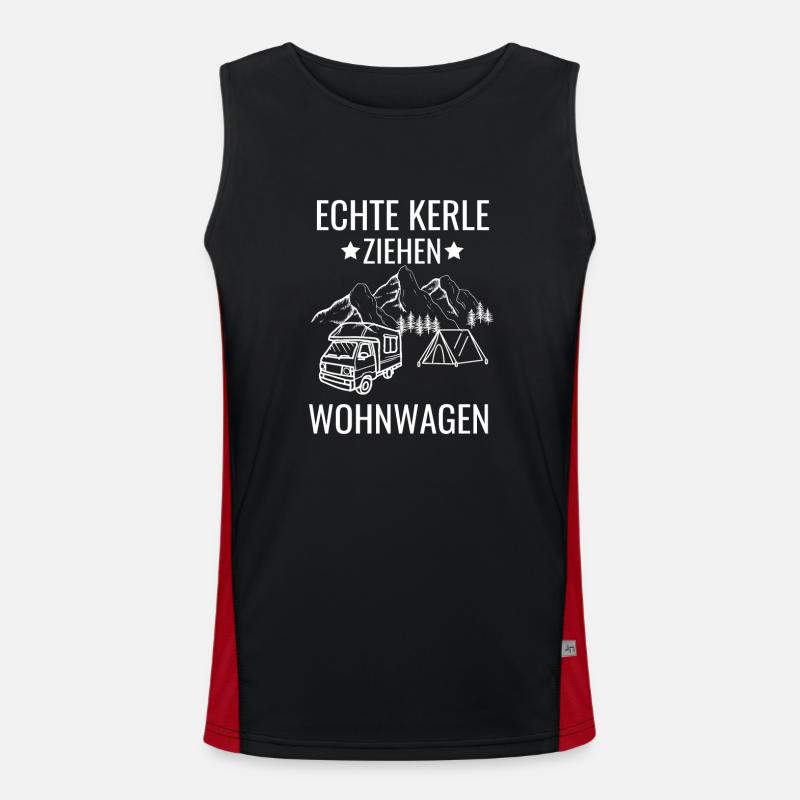 Camper Wohnwagen Männer Geschenk Camping Funktionelles Kontrast-Tank Top für Männer 