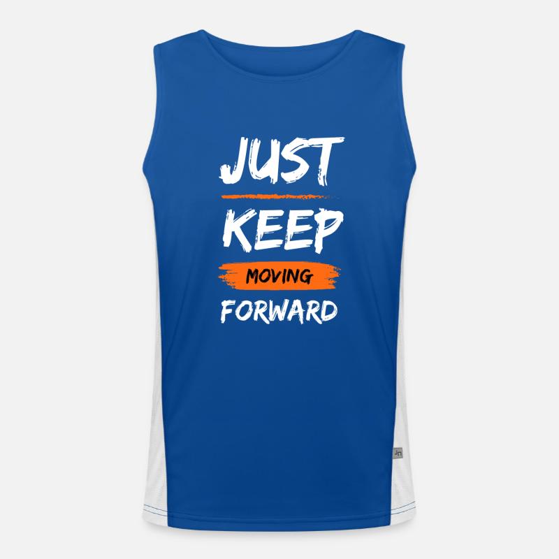 Just Keep Moving Men's Functional Contrast Tank Top 