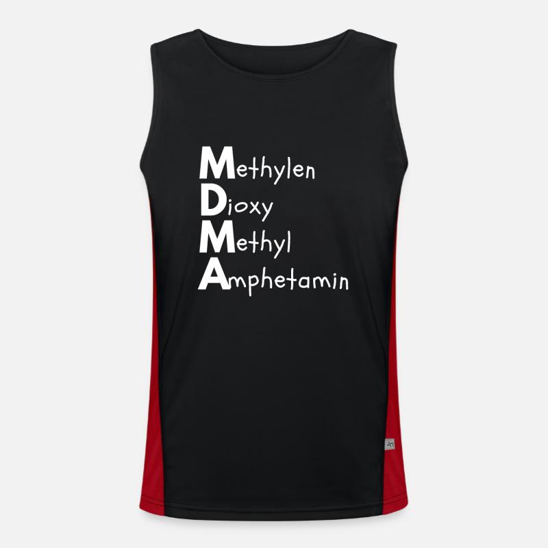 Méthylènedioxyméthylamphétamine Débardeur respirant contrasté Homme 