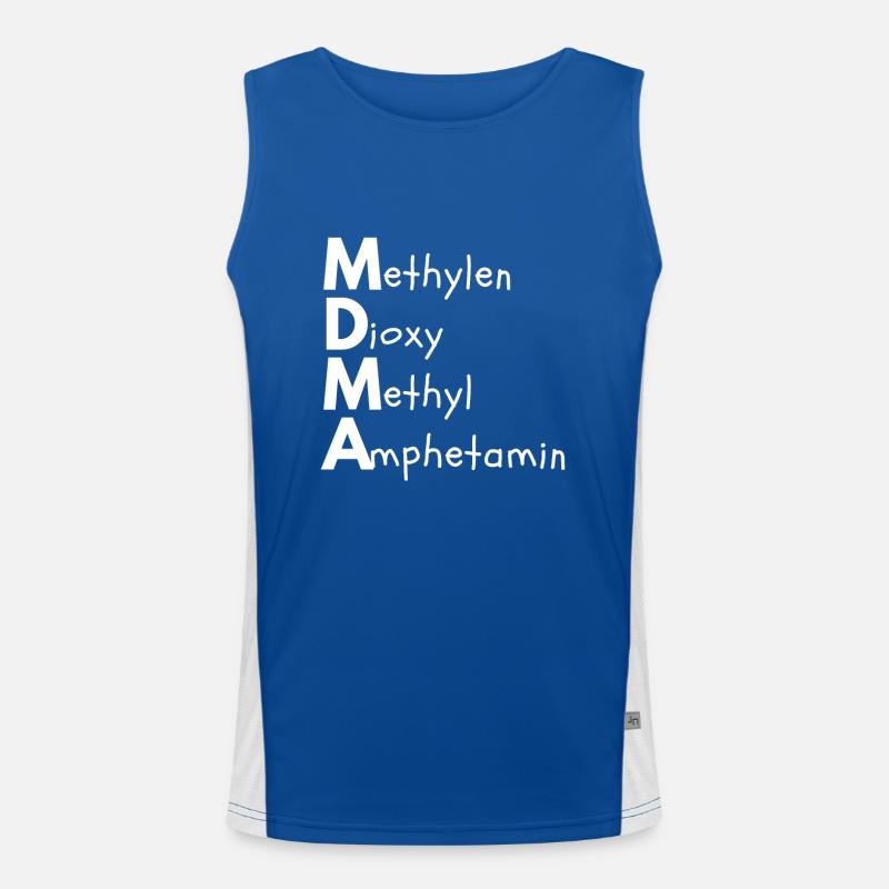 Methylenedioxymethylamphetamine Men's Functional Contrast Tank Top 