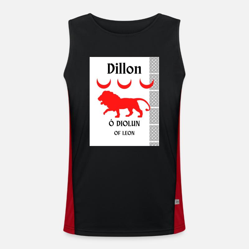 Dillon surname Men's Functional Contrast Tank Top 