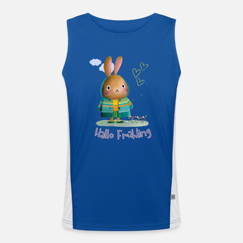 Spring | Easter | Happy Easter | Illustration Men's Functional Contrast Tank Top 
