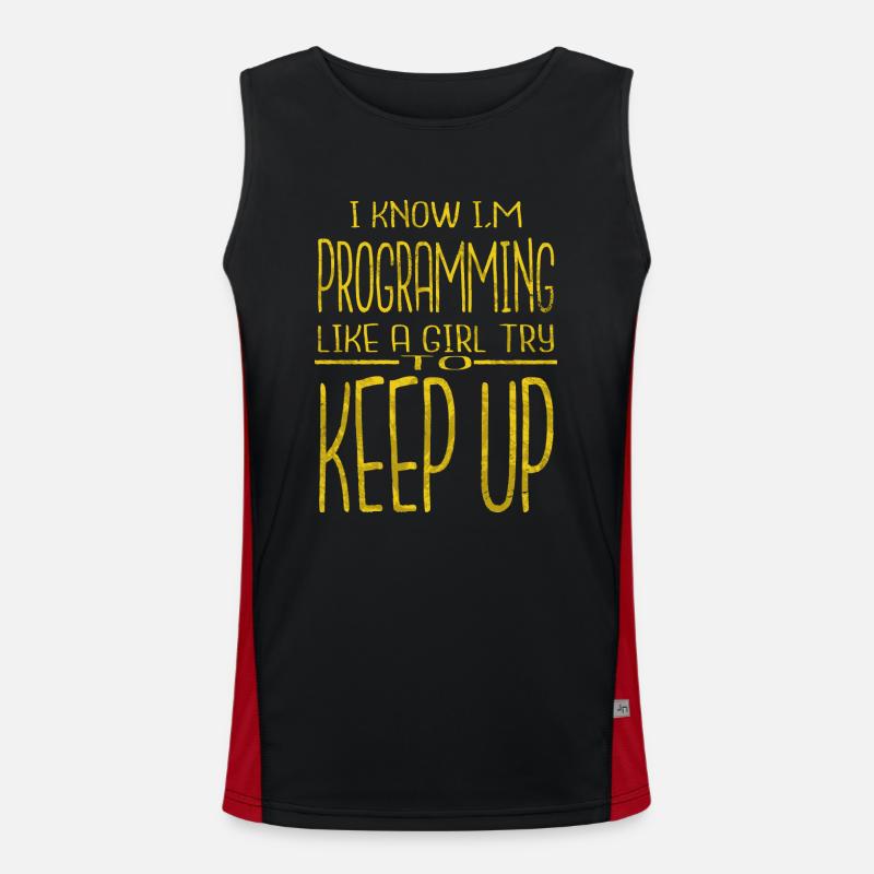 Computer Science Jokes Men's Functional Contrast Tank Top 