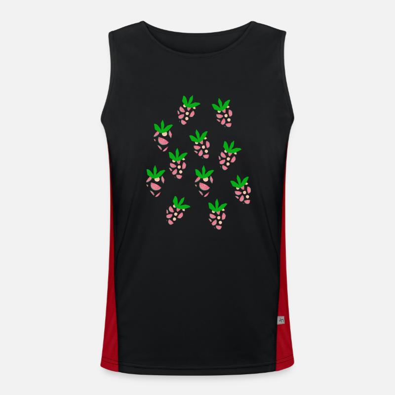 Melone oder Erdbeere? Funktionelles Kontrast-Tank Top für Männer 