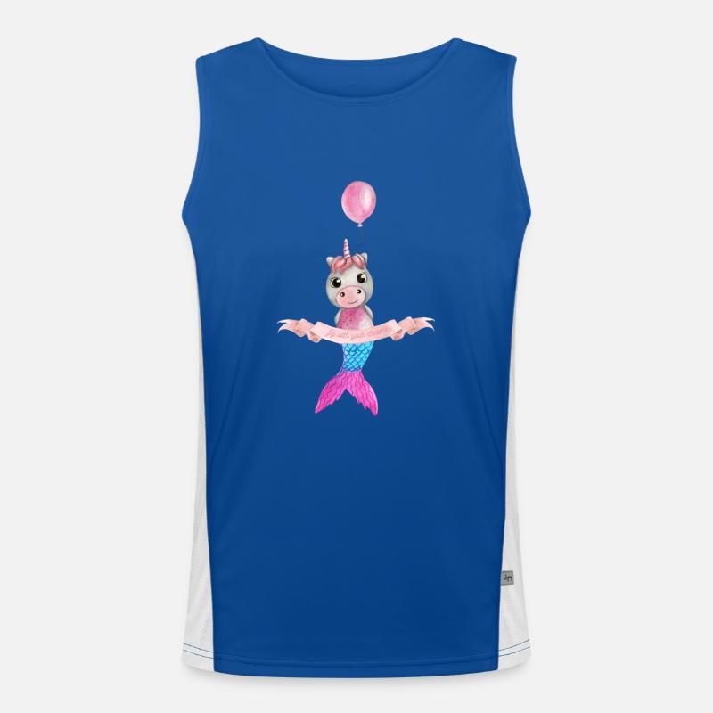 Fly with your dreams Funktionelles Kontrast-Tank Top für Männer 