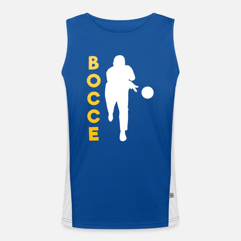 Bocce Bocci Bunte Bälle Spieler I Geschenk Funktionelles Kontrast-Tank Top für Männer 