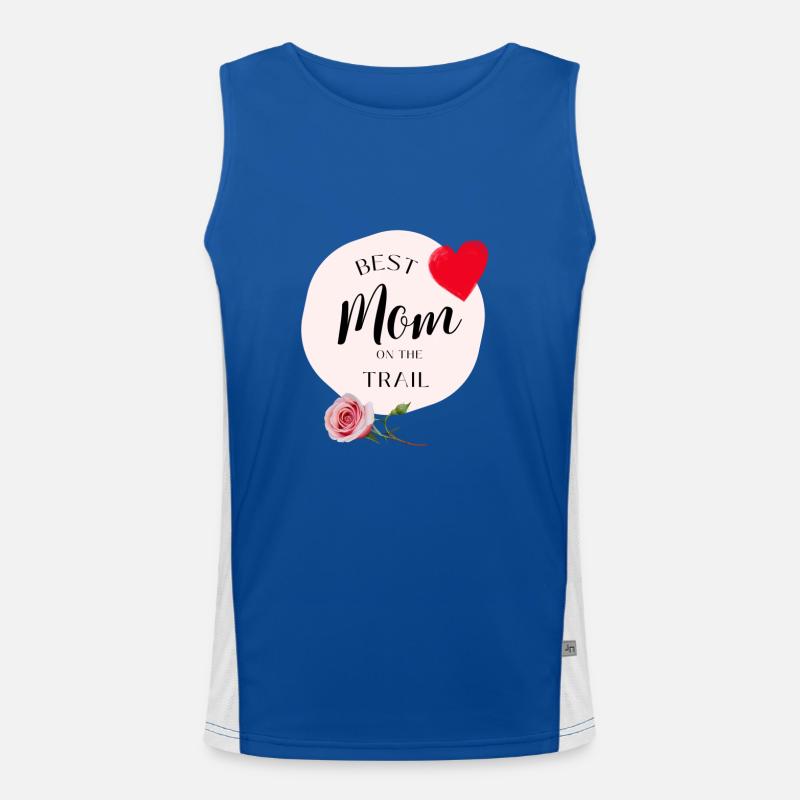 Beste Mutter auf dem Weg Funktionelles Kontrast-Tank Top für Männer 