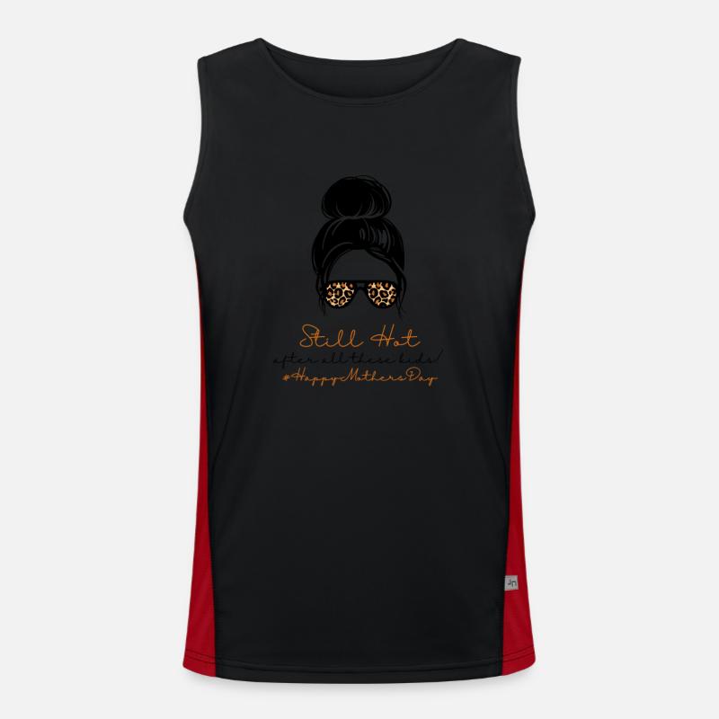 Immer noch heiß #HappyMothersDay (2) Funktionelles Kontrast-Tank Top für Männer 