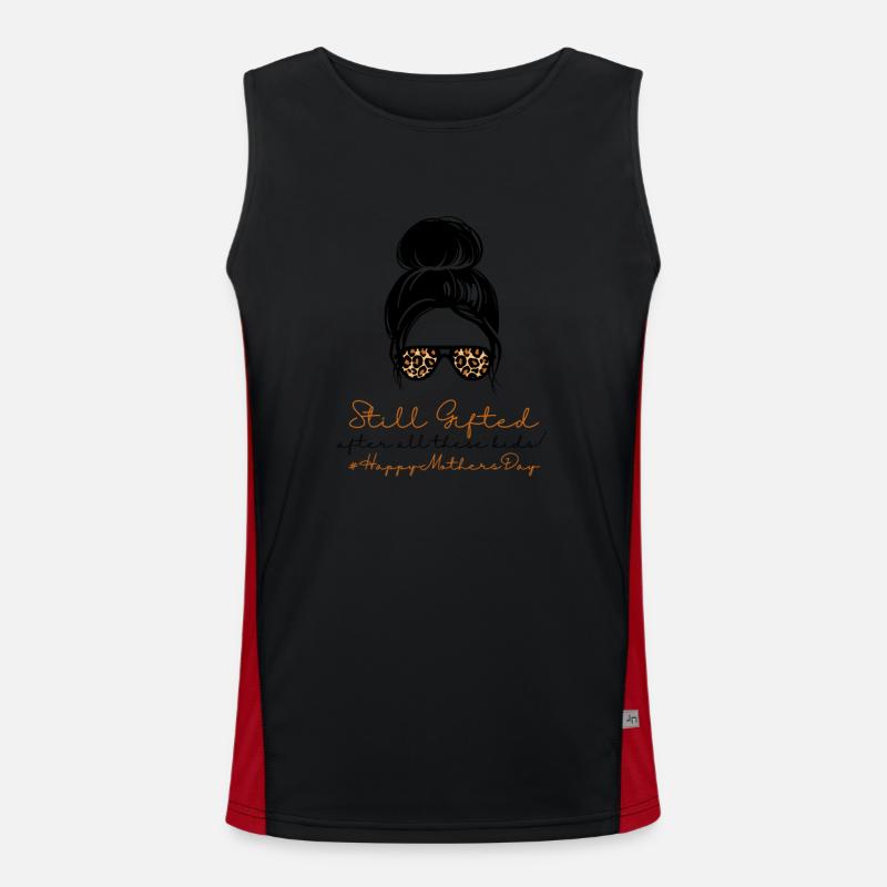 Immer noch begabte #HappyMothersDay (11) Funktionelles Kontrast-Tank Top für Männer 