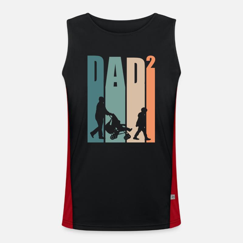 Dad Papa Bester Vater Geschenk Funktionelles Kontrast-Tank Top für Männer 
