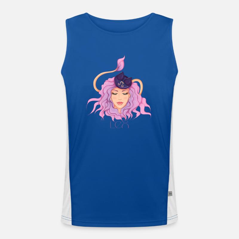 Löwe Funktionelles Kontrast-Tank Top für Männer 