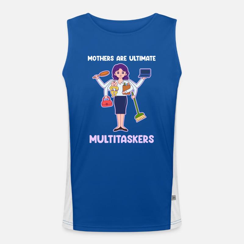 Multitasking for Mother's Day Men's Functional Contrast Tank Top 