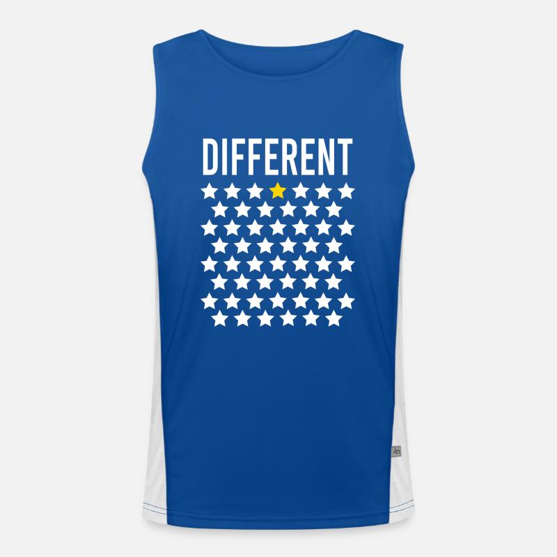Different Men's Functional Contrast Tank Top 