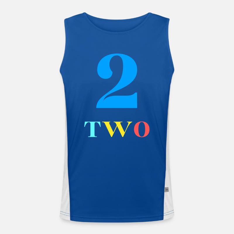 Two-2e anniversaire Débardeur respirant contrasté Homme 