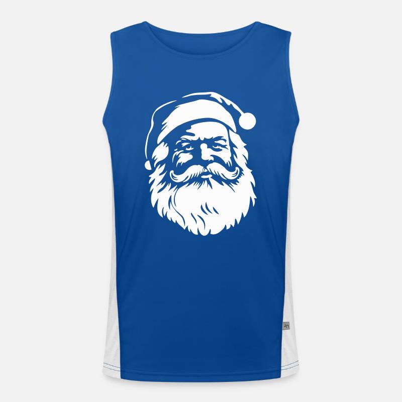 Joyeux Saint Nick, Père Noël Débardeur respirant contrasté Homme 