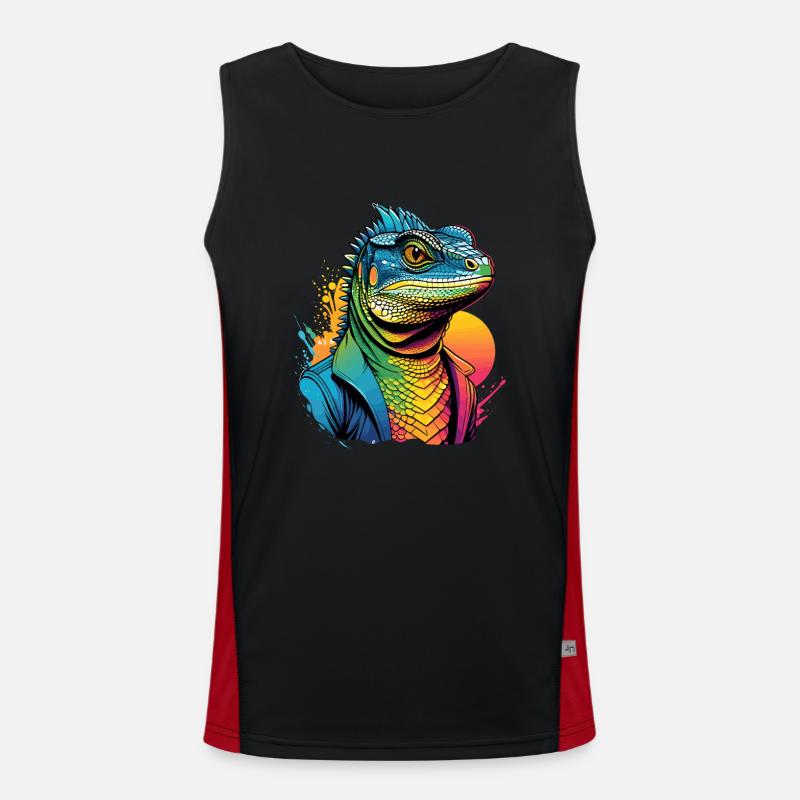 Lézard Draco Débardeur respirant contrasté Homme 