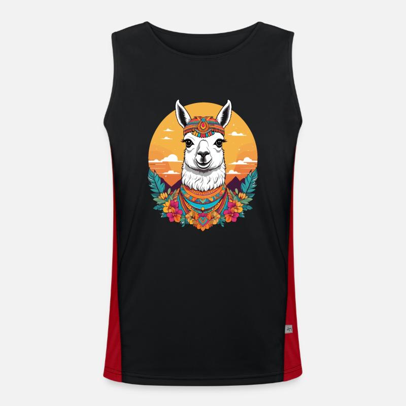 Lama Funktionelles Kontrast-Tank Top für Männer 