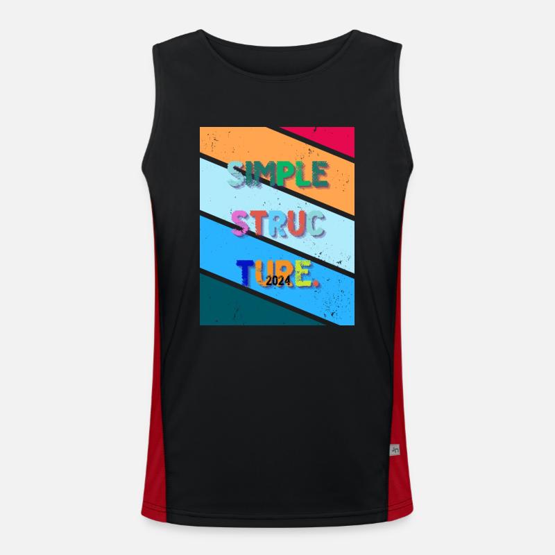 Simple design. Simple structure 2024. Men's Functional Contrast Tank Top 