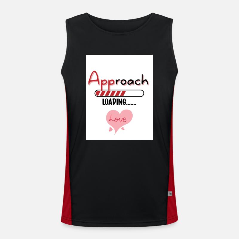 APProach Love. APP roach. Men's Functional Contrast Tank Top 