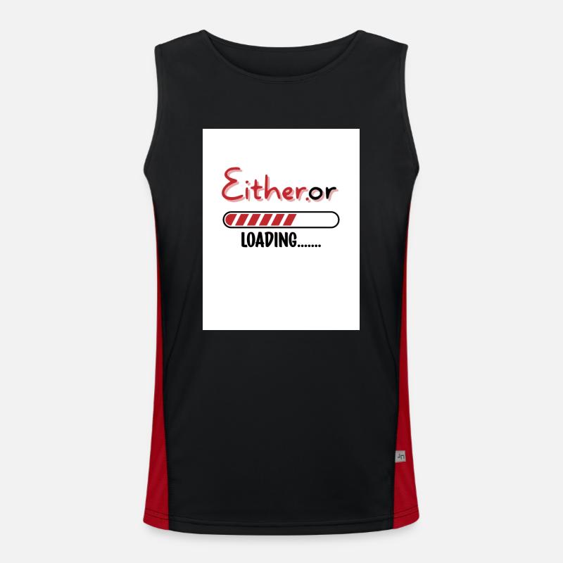 Entweder oder. Entweder oder. Funktionelles Kontrast-Tank Top für Männer 